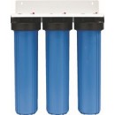 Система из 3-х фильтров Waterstry BB 1"-20" (0,6-8,8 бар, картриджи PP 10 мкм, GAC, CTO, кронштейн, ключ) (NW-BRL03)